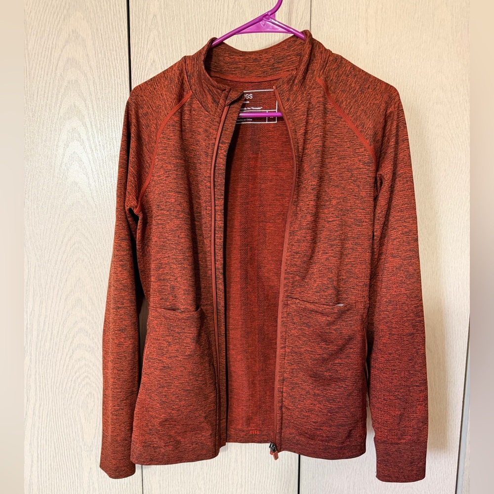 Figs Women's Heathered Burnt Orange Jacket